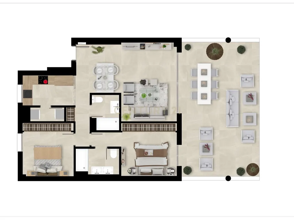 Apartamentos Modernos com Vistas Panorâmicas para o Golf em Solana Village - Image 30
